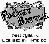 Pocket Battle title screen for GameBoy